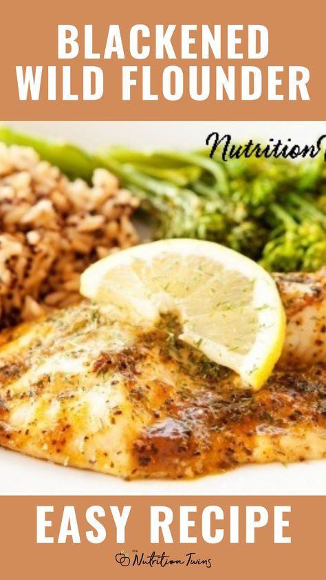 Move over run of the mill, boring fish recipes and make way for this delicious blackened wild flounder recipe. Just for you, we have created a flavorful fish recipe that comes together in minutes. The blend of spices in this baked flounder recipe not only provides you with flavor, but creates a nice light crust, that your taste buds will swear are eating fried fish—but your slim waistline will prove them otherwise. Who needs a quarter-pounder, when you can indulge in this Flounder?! Flounder Recipes Healthy, Flounder Recipes Baked, Muffin Recipes Healthy, Cookie Recipes Healthy, Infused Water Ideas, Granola Bars Healthy, Healthy Frozen Treats, Healthy Breakfast Bars, Flounder Fish Recipes