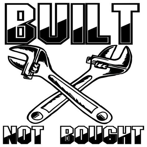 Built Not Bought, Car Bumper Stickers, Sticker Laptop, Transfer Tape, Bumper Sticker, Binders, Car Decals, Laptop Stickers, Bumper Stickers