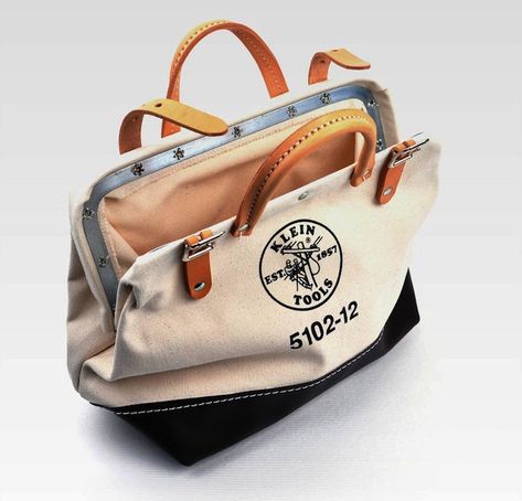 CANVAS TOOL BAG BY KLEIN TOOLS Canvas Tool Bag, Tool Bags, Coolest Gadgets, Klein Tools, Doctor Bag, Cool Tech Gadgets, Boho Bags, Coach Horse And Carriage Tote, Canvas Bags