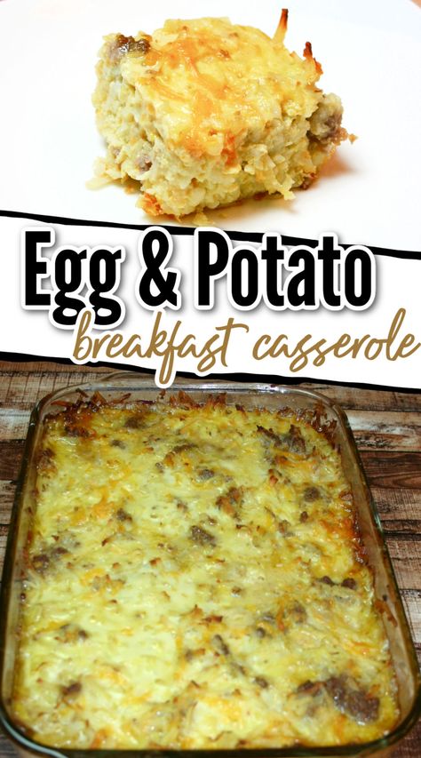 Cookie Dough Hearts, Shredded Potato Casserole, Egg And Potato Breakfast, Potato Egg Bake, Potato Breakfast Casserole, Potato And Egg Breakfast, Egg And Cheese Casserole, Egg And Potato, Baked Breakfast Casserole