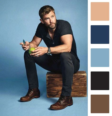 Men’s Colour Palette, Male Color Palette, Black Color Palette, Color Combos Outfit, Winter Color Palette, Jeans Outfits, Color Palate, Color Palette Design, Mens Skin Care