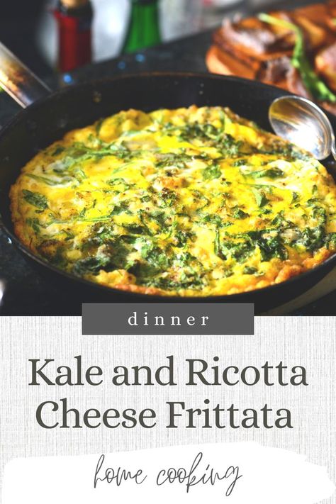 Kale and Ricotta Cheese Frittata Easy Breakfast Recipe, Cheese Frittata, Dinner Snacks, Recipes For Breakfast, Some Friends, Favorites List, Ricotta Cheese, Omelet, Breakfast Recipe