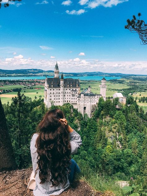 Photoshoot In Germany, Munich Germany Instagram, Neuschwanstein Castle Aesthetic, Germany Photo Ideas, Germany Photoshoot, Marketa Frank, Castle In Germany, Augsburg Germany, Germany Trip