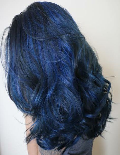 Love With, Blue Rock, Blue Tips, Penteado Cabelo Curto, Hair Color For Black Hair, Gorgeous Hair, My Hair, Blue Hair, Hair Goals