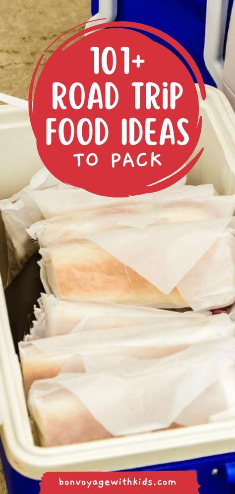 If you are looking for ideas for meals and snacks to pack for a road trip, this post is for you. You will find a plan for road trip breakfasts, lunches, dinners, and snacks. Bringing your own road trip meals is a lifesaver, especially when trying to do family travel on a budget! Car Trip Food, Easy Travel Food, Road Trip Food Ideas, Trip Food Ideas, Healthy Road Trip Food, Healthy Travel Food, Road Snacks, Easy Picnic Food, Travel Lunches