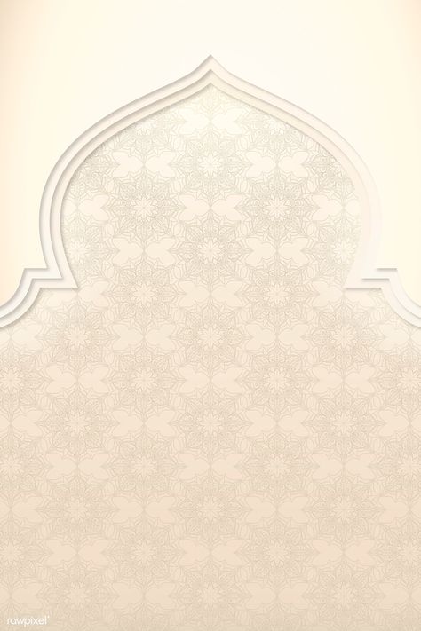 Beige patterned Mosque frame vector | free image by rawpixel.com / Aew Eid Mubarak Frame, Islamic Design Pattern, Mosque Vector, Eid Background, Ramadan Poster, Eid Card Designs, Arabesque Design, Ramadan Background, Islamic Background