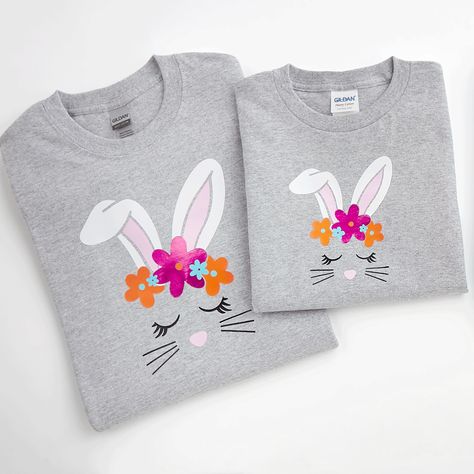 Easter T Shirt Ideas, Easter Shirt Ideas, T Shirts Ideas, Cheap Cute T-shirt For Easter, Easter Bunny Cartoon, Cheap Cute Easter T-shirt, Easter Gift For Adults, Funny Easter Shirt, Cotton Bunny Print T-shirt For Spring