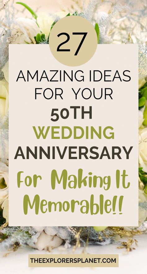 Planning for your golden anniversary ?Here are the best 50th wedding anniversary party ideas for your parents - Have fun planning the perfect party of 50 years of marriage with these tips and ideas !! . #Unlocking #Your #the #Magic #HomeTrends #Celebration #Ideas #Dream #Wedding #Motivation #CreativeIdeas #Create #to #Trends 50 Years Anniversary Party Ideas, 50 Wedding Anniversary Party Ideas, 50th Wedding Anniversary Ideas, 50th Wedding Anniversary Party Ideas, 50 Wedding Anniversary Centerpieces, 50th Anniversary Table Decorations, 50th Anniversary Party Ideas, Golden Anniversary Decorations, 60th Wedding Anniversary Decorations