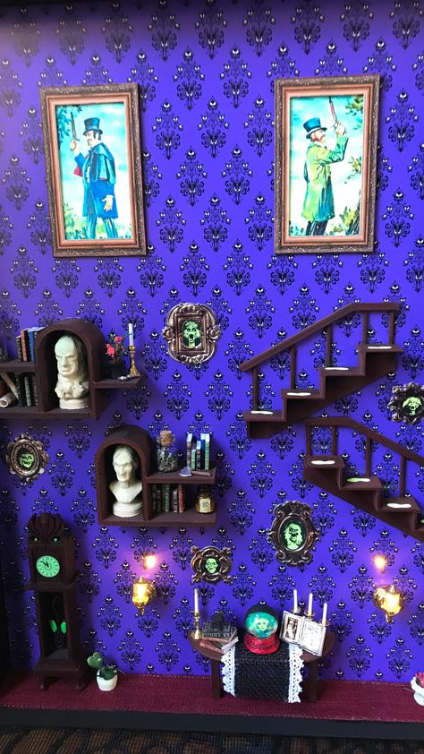 ShimmerPop Shop (@shimmerpopshop) • Instagram photos and videos Disney House Ideas, Disney Attractions, Disney Home, Haunted Mansion, Doll Sets, Doll House, Miniatures, Hand Painted, Disney