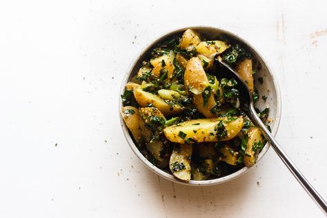 Potato Kale Salad, Kale Potato, Broccoli Cauliflower Salad, Grainy Mustard, Massaged Kale, Plant Based Meal, Roast Eggplant, Cauliflower Salad, Healthy Vegetarian Recipes