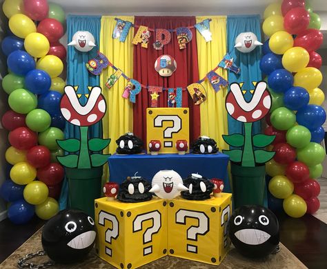 Super Mario Birthday Party Backdrop, Super Mario Background Birthday Party Ideas, Mario Bros Backdrop Party Ideas, Super Mario World Decorations, Mario Brothers Backdrop, Super Mario Photo Backdrop, Super Mario Bros Party Backdrop, Mario Backdrop Birthday Party Ideas, Super Mario Birthday Backdrop