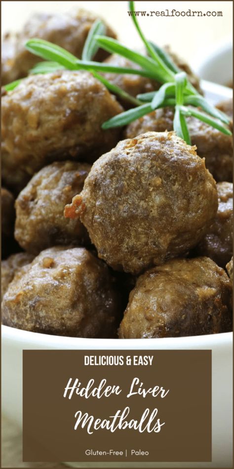 Liver Meatballs Recipes, Beef Liver Meatballs, Liver Meatballs, Paleo Beef Recipes, Ground Beef Meatballs, Organ Meat, Df Recipes, Gluten Free Meatballs, Nourishing Food