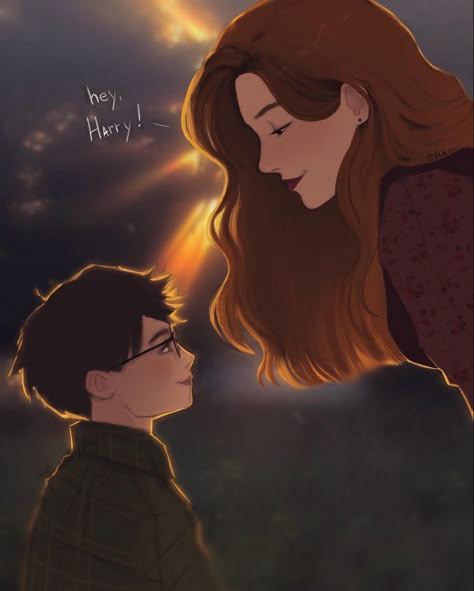 harry potter art by evix.art Marauders Wolfstar, Young Harry Potter, Lily Evans Potter, Art Harry Potter, Evans Art, Harry And Ginny, Harry Potter Illustrations, Lily Potter, Harry Potter Icons