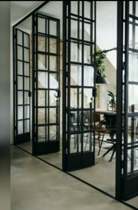 Porte In Ferro, Steel Doors And Windows, Open Door, Folding Doors, Iron Doors, Metal Door, Skagen, Steel Doors, Patio Doors