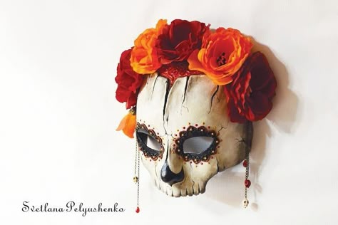 Mascaras Halloween, Venetian Masks, Día De Muertos, Leather Mask, Skull Mask, Cool Masks, Masks Art, Masks Masquerade, Masquerade Mask