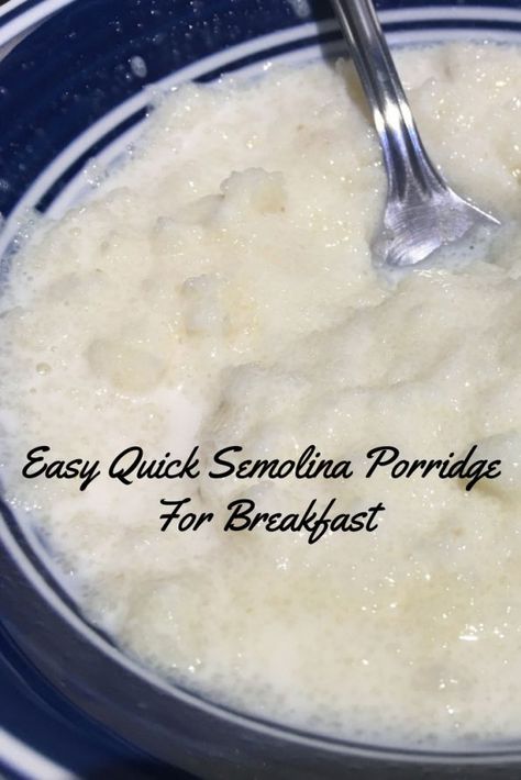 easy semolina porridge recipe for breakfast Semolina Porridge, Semolina Recipe, How To Make Porridge, Semolina Pudding, Indian Pudding, Semolina Flour, For Breakfast, Breakfast Porridge, Recipe For Breakfast