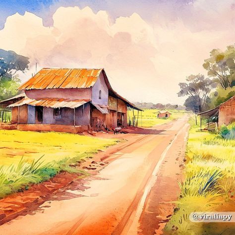 024 Acuarela Camino Rural - Paraguay #acuarelas #watercolor #Rancho #rural #paisaje #camino #illustration #ilustracion #digitalpainting #viraliapy #original #diseño #diseñografico #arte #ia #ai #inteligenciaartificial #IAPY #Asuncion #Paraguay #creative #IA #IAart #generativeart #deepdream #neuralart #aigenerated Color Painting, Painting Ideas, Watercolor Paintings, Water, On Instagram, Quick Saves, Color, Instagram