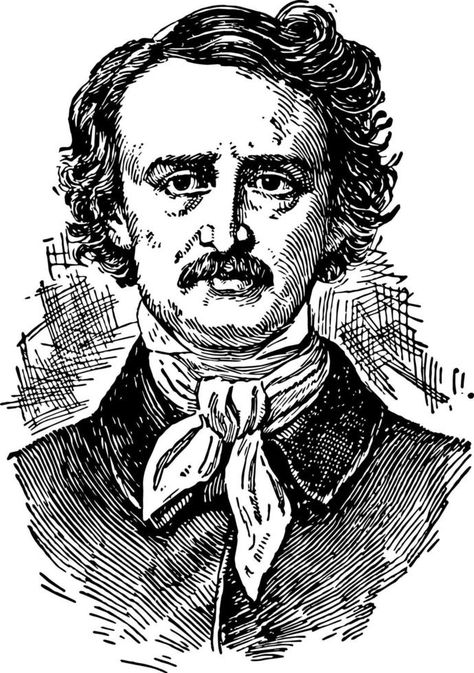 Edgar Allan Poe, vintage illustration Edgar Allen Poe Art, Allen Poe Quotes, Edgar Allen Poe Quotes, Poe Quotes, Allen Poe, Edgar Allen Poe, Edgar Allan, Edgar Allan Poe, The Raven