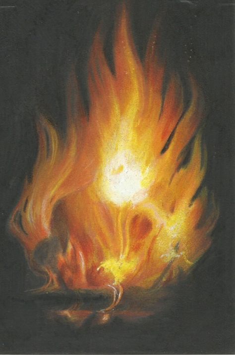 How to Draw Flame in Colored Pencil — Carrie L. Lewis, Artist Drawing Flames, Beginning Art, Blending Colored Pencils, Colors Of Fire, Solid Black Background, Fire Painting, Colored Pencil Art, Drawing Process, My Emotions