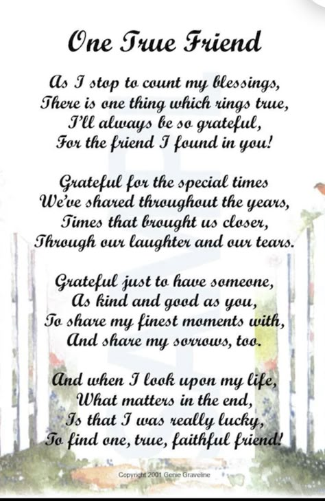 One True Friend Quotes, Amazing Friend Quotes Thankful, A True Friend Quote, Quotes On Living Life, Friends Poem, Bff Crafts, Lifetime Friends Quotes, Sayings For Friends, Dear Friend Quotes