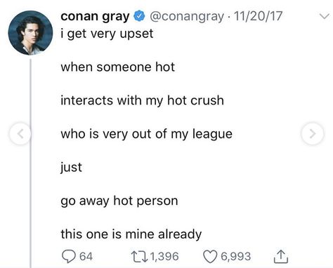 Conan Gray Bio Ideas, Conan Gray Tweets Funny, Conan Gray Twitter, The Story Conan Gray, Conan Gray Tweets, Conan Gray Quotes, Conan Gray Funny, Conan Grey, Conan Gray Aesthetic