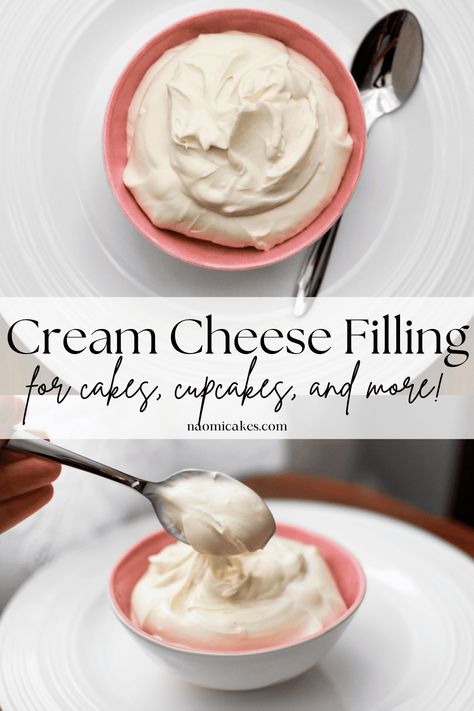 Cream Cheese Filling [Recipe] - NaomiCakes Cream Cheese Filling Recipe, Cheese Cake Filling, Cream Pie Filling, Cake Filling Recipes, Cream Cheese Topping, Cream Cheese Pie, Pie Filling Recipes, Fruit Cream, Diy Cream