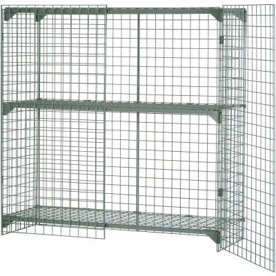 Global Industrial™ Wire Mesh Security Cage Locker, 72"Wx24"Dx72"H, Gray, Unassembled Dog Car Harness, Locker Organization, Pet Ramp, Pet Stairs, Metal Storage Cabinets, Shelving Racks, Wire Mesh, Door Hinges, Height Adjustable