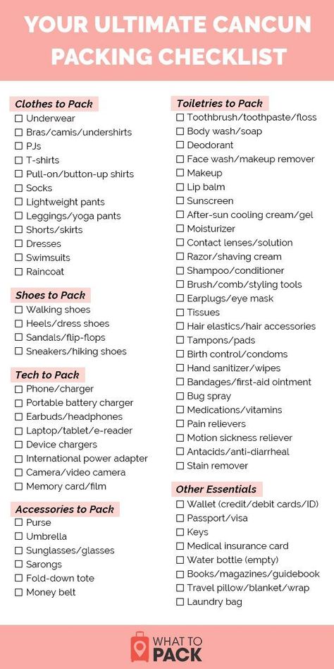 Your packing duties for Cancun don’t begin and end with a glorified beach bag. After all, Cancun is so much more than an indulgent beach getaway: Mexico’s southeastern-most point is part wild party town, part archaeological wonderland, part postcard-perfect beach escape with water sports galore. Here you’ll find a detailed breakdown of our must-takes items, including great outfit ideas for your Mexico vacation, a month-by-month breakdown of what to pack for Cancun, and more. Cancun Packing List, Camping Trip Packing List, Alaska Cruise Packing List, Maui Tattoo, Alaska Cruise Packing, Belize Hotels, Holiday Packing Lists, Cancun Outfits, Beach Vacation Packing