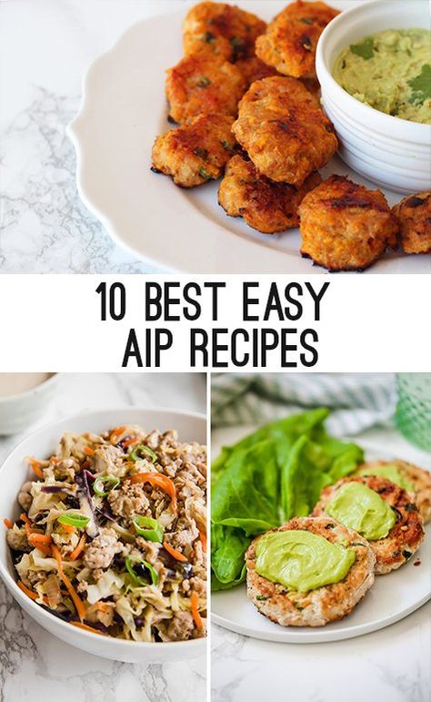 These are 10 of the best easy recipes for when following the AIP diet! They're made with easy to find ingredients and many can be made in one pan. Lose 40 Lbs, Aip Diet Recipes, Autoimmune Protocol Recipes, Best Easy Recipes, Autoimmune Recipes, Autoimmune Paleo Recipes, Diet Results, Keto Diet Results, Baking Soda Beauty Uses