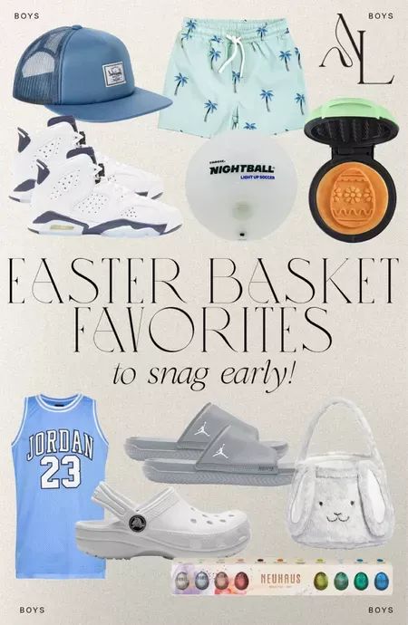 Easter basket ideas for the boys #LTKfamily #LTKkids #LTKunder100 Soccer Easter Basket, Teen Boy Easter Basket, Boy Easter Basket, Easter Basket Gift Ideas, Boys Easter Basket, Andee Layne, Pink Bucket Hat, Basket Gift Ideas, Mini Waffle Maker