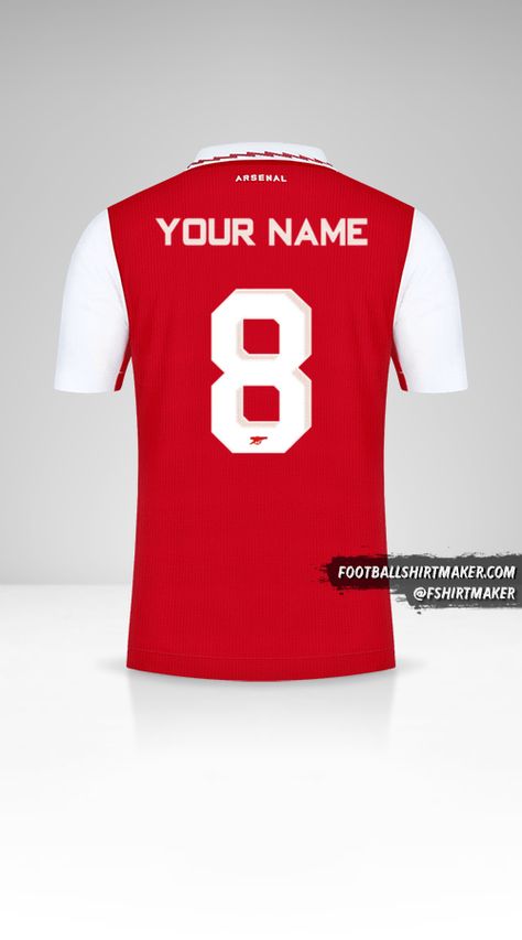 Create your image of Arsenal 2022/2023 Cup football shirt personalized with your name and number, you can use them as a profile picture avatar, mobile wallpaper, stories or print them. Use Arsenal 2022/2023 Cup font to create and download for free! Arsenal 2022, No Profile, Arsenal Kit, Arsenal Football Shirt, Arsenal Shirt, Custom Football Shirts, Custom Football, Football Kits, Shirt Store