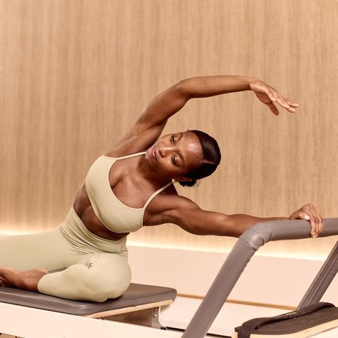 Feel the burn, and find your flow in Reformer Pilates. Yoga Photoshoot Aesthetic, Pilates Reformer Poses Photography, Reformer Pilates Photoshoot, Reformer Pilates Photography, Pilates Instructor Aesthetic, Pilates Reformer Aesthetic, Small Pilates Studio, Pilates Movements, Reformer Pilates Aesthetic