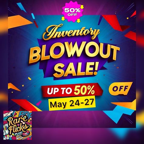 Our highly anticipated Inventory Blowout Sale has arrived early, bringing with it incredible savings! Take up to 50% an extensive range of cinematic treasures. www.rareflicksplus.com (Sale Ends May 27th @11:30PM) - For more details on the sale, check out our Blog Post - https://wix.to/LHJan44 #newblogpost #DVD #DVDs #PhysicalMedia #Flashback #DvdWebsite #DvdStore #VHS #VHSTapes #VCRTapes #VideoStore #raredvd #htf #rare #Bluray #Blurays #BluRayStore #blowout #blowoutsale #sale #50percento... Vcr Tapes, Video Store, Vhs Tapes, Blowout Sale, News Blog, Blu Ray, Blog Post, Dvd, Blog Posts