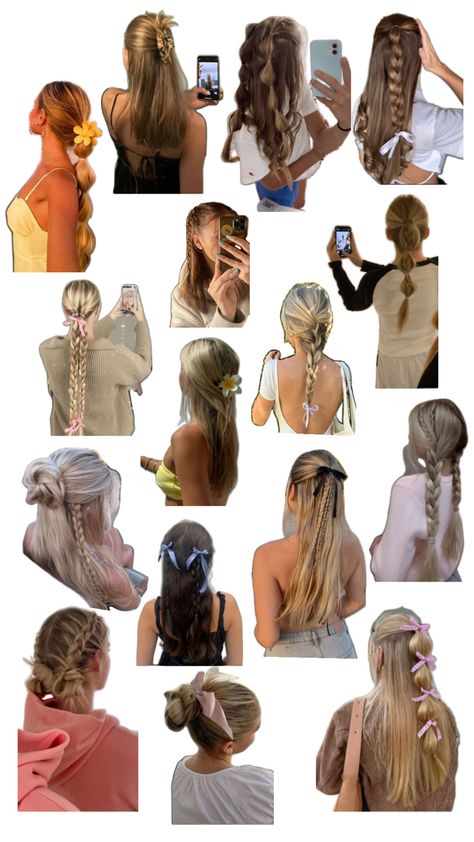 #hair Summer Hair Styles Easy, Hairstyles For Work Restaurant, Hairstyles For Hot Days, Beachy Hairstyles, Preppy Hairstyles, Hairstyle Examples, Hairstyles 2024, Hairstyles For Layered Hair, Hair Tips Video