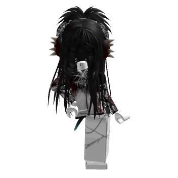 Black Roblox Character, Spikey Hair, Outfit Ideas Emo, Emo Roblox Outfits, Code Outfit, Emo Roblox, Emo Fits, Roblox Character, Character Girl