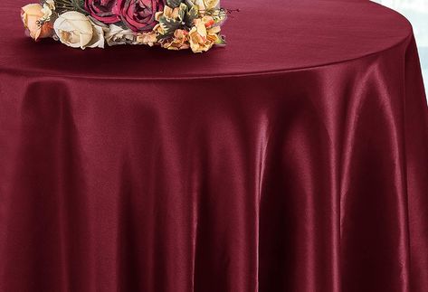 PRICES MAY VARY. Condition: Brand New Quantity: 1 Piece Materials: 100% Polyester Wholesale 120 inch seamless & 132 inch heavy duty satin round tablecloths, satin table linens, satin table cloth covers are made from a high quality polyester satin material with a beautiful hemmed edge giving a delicate and elegant appearance to the overall look of the table. Our 120 inch and 132 inch Wedding satin linen tablecloths covers are available in over 37 colors and matching table overlays, Chair sashes, Satin Tablecloth, Dining Wedding, Round Tablecloths, Plum Wedding, Wedding Tablecloths, Table Overlays, Chair Sashes, Wedding Linens, December 2024