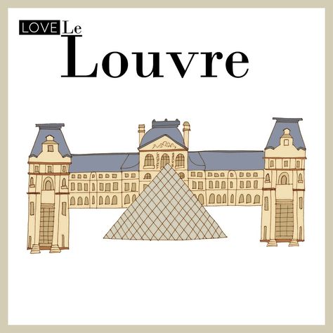 Le Louvre, in Paris. I illustrated it for @wanderworldmaps  #esterytelling #wanderworld #illustration #illustrator #color #ink #handmade #drawing #paris #loveparis #france #louvre #museum #art #picture trip #souvenir #viaje #travel #kids Louvre Museum Art, Drawing Paris, France Louvre, Art Parisien, Olympic Theme, Travel Kids, Le Louvre, Body Tutorial, Road Trip Europe