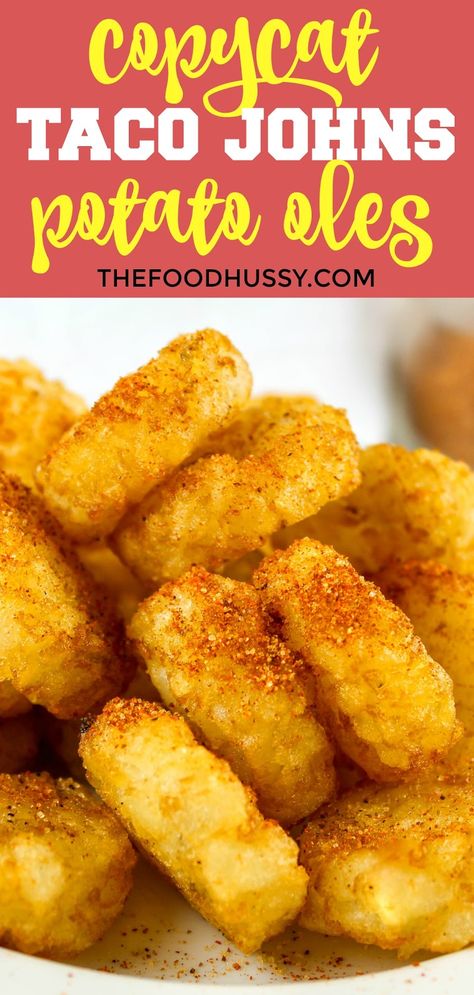 Taco Johns Potato Oles Recipe, Copycat Potato Oles, Seasoning For Tater Tots, Potato Oles Taco Johns, Spicy Tater Tots, Seasoned Tater Tots Recipes, Taco Johns Potato Ole Seasoning, Tater Tot Seasoning, Mexican Tater Tots