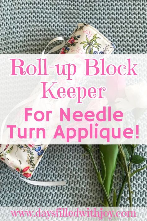 Needle Turn Applique Tutorial, Needle Turn Applique Patterns, Travel Sewing Case, Bias Tape Tutorial, Today Is My Day, Needle Turn Applique, Applique Techniques, Sewing Caddy, Patchwork Tutorial