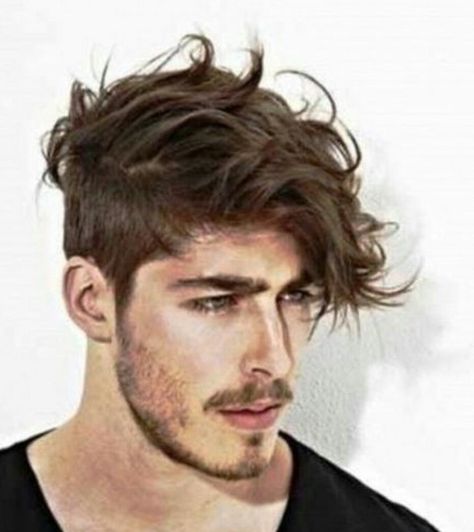 Patchy Beard Styles, Top Hairstyles For Men, Patchy Beard, Asymmetrical Hairstyles, Wavy Hair Men, Wavy Haircuts, Top Hairstyles, Corte De Cabelo Masculino, Wavy Curly Hair