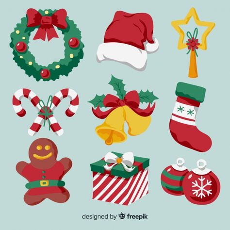 Christmas Ornaments Design, Christmas Candy Bar, Christmas Vector, Christmas Puzzle, Christmas Artwork, Christmas Elements, Christmas Doodles, Christmas Hamper, Vector Christmas