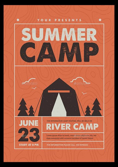 Youth Graphic Design, Camping Poster, Food Festival Poster, Camp Flyer, Graphic Texture, Gambar One Direction, Festival Camping, Event Poster Design, Invitation Inspiration