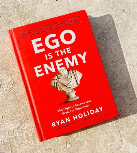 Ego Is The Enemy Book, Ego Is The Enemy, Ryan Holiday, Instagram Review, Unread Books, Business Skills, Note Book, Psychology Books, Self Help Book