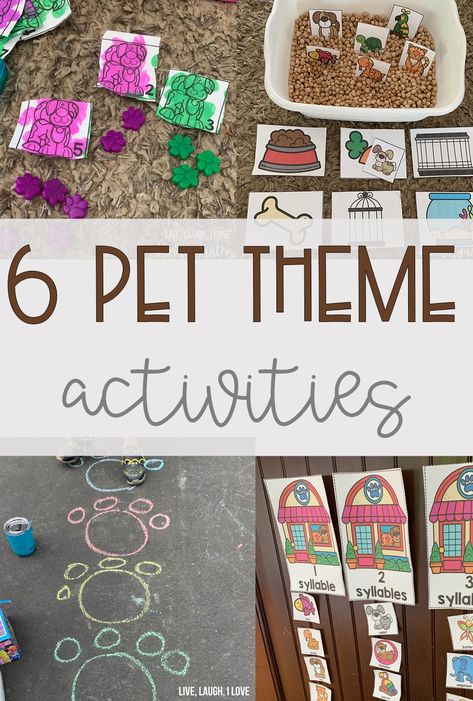 My Pet Preschool Activities, Montessori Pet Activities, Pet Theme Kindergarten Activities, Pet Week Theme Preschool, Pet Activity For Preschoolers, Pet Science Preschool, Pet Activities For Preschoolers, Pet Week Activities, Pets Week Preschool