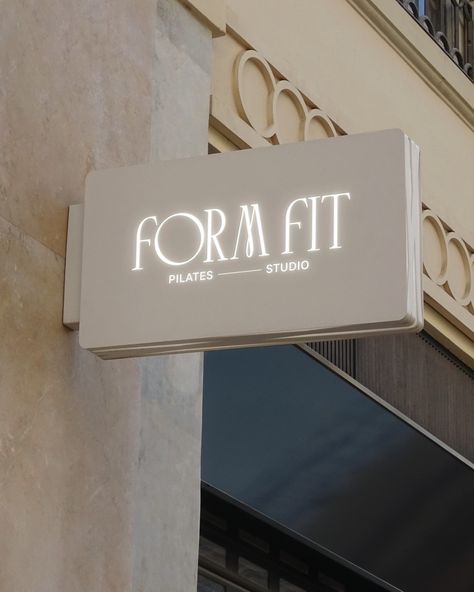 Brand Identity design for Form Fit, a pilates studio. brief by: @briefclub 🤍 At Designs by Gabi, we create bespoke, delightful, memorable visual identity designs that truly represent your business values and connect with high-end customers. If you're ready to LEVEL UP inquiry from the link in bio! Let's create a brand identity you'll be proud of! . . . #pilates #wellness #pilatesstudio #pilateslovers #coachlife #wellness #wellnessbrand #pilatesbranding #entrepreneurship #succesfulwomen ... Fitness Studio Logo Design, Pilates Studio Signage, Pilates Logo Design Inspiration, Pilates Studio Logo Brand Identity, Pilates Business Cards, Pilates Brand Identity, Pilates Studio Logo Design, Pilates Name Ideas, Lagree Pilates Aesthetic