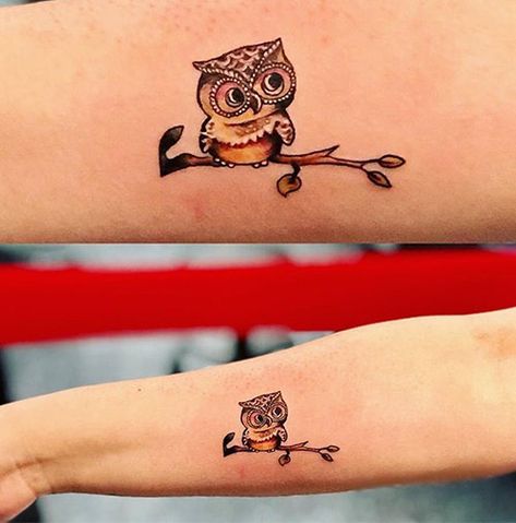 Baby Owl Tattoos, Bow Tattoo Designs, Cute Owl Tattoo, Guitar Tattoo Design, Maching Tattoos, Om Tattoo Design, Maori Tattoo Designs, Owl Tattoo Design, Bow Tattoo