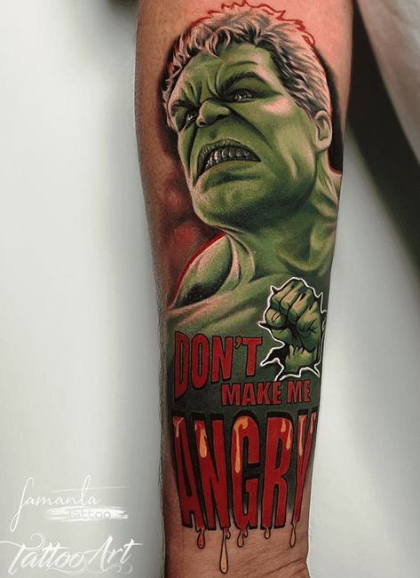 Hulk Tattoo Design, Hulk Tattoo Ideas, Hulk Tattoo, Avengers Tattoo, Marvel Tattoos, Hulk Avengers, Tattoo Design Ideas, Card Tattoo, Hulk Marvel