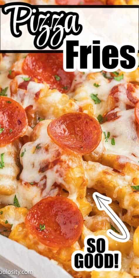 Talk about delicious! Combining my love for pizza with french fries, this dish is incredible! French Fry Pizza, Pizza Fries Recipe, Amazing Smoothies, Frozen Sweet Potato Fries, Freeze Sweet Potatoes, Pizza Appetizers, Pizza Fries, Pizza Flavors, Fries Recipe