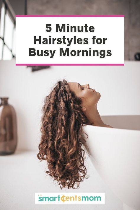 Here are some of my favorite quick and easy hairstyles for busy mornings that will get your hair ready in 5 minutes or less! Easy Mom Hairstyles, Simple Easy Hairstyles, Growth Mindset Affirmations, Fancy Ponytail, Quick And Easy Hairstyles, Improve Your Gut Health, 5 Minute Hairstyles, Health Mindset, Mindset Affirmations