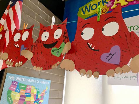 Valentine’s Day Love Monsters based on the book! Love Monster Activities, Love Monster Craft, Prek Valentines, Love Monsters, Monster Activities, Storytime Crafts, Monster Craft, Monster Crafts, K Crafts